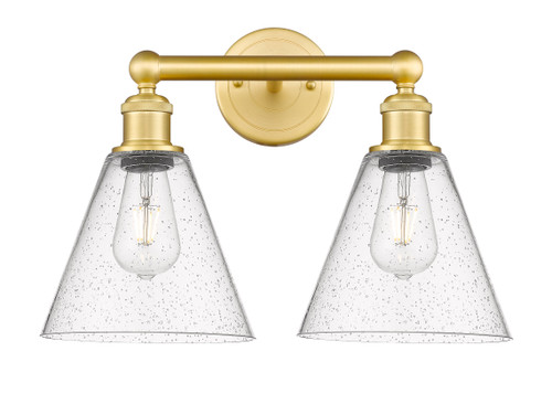 INNOVATIONS 616-2W-SG-GBC-84 Berkshire 2 17 inch Bath Vanity Light Satin Gold