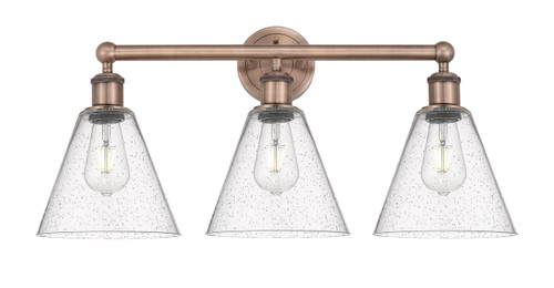 INNOVATIONS 616-3W-AC-GBC-84 Berkshire 3 26 inch Bath Vanity Light Antique Copper