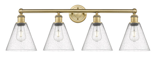 INNOVATIONS 616-4W-BB-GBC-84 Berkshire 4 35 inch Bath Vanity Light Brushed Brass