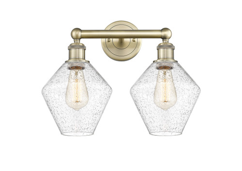 INNOVATIONS 616-2W-AB-G654-8 Cindyrella 2 17 inch Bath Vanity Light Antique Brass