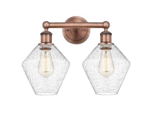 INNOVATIONS 616-2W-AC-G654-8 Cindyrella 2 17 inch Bath Vanity Light Antique Copper