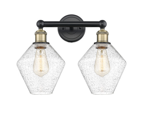 INNOVATIONS 616-2W-BAB-G654-8 Cindyrella 2 17 inch Bath Vanity Light Black Antique Brass