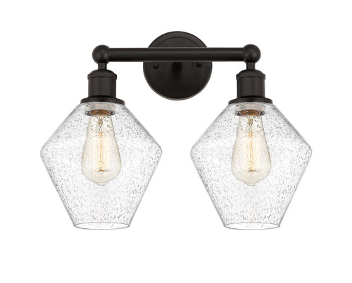 INNOVATIONS 616-2W-OB-G654-8 Cindyrella 2 17 inch Bath Vanity Light Oil Rubbed Bronze