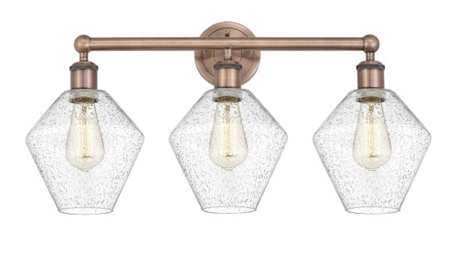 INNOVATIONS 616-3W-AC-G654-8 Cindyrella 3 26 inch Bath Vanity Light Antique Copper