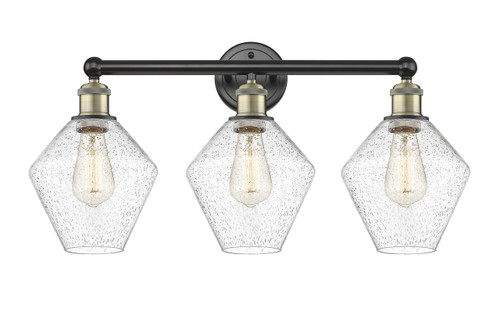 INNOVATIONS 616-3W-BAB-G654-8 Cindyrella 3 26 inch Bath Vanity Light Black Antique Brass
