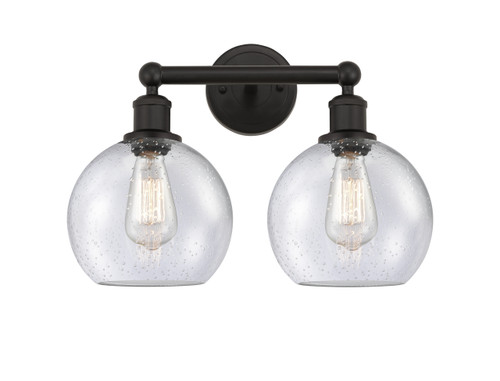 INNOVATIONS 616-2W-OB-G124-8 Athens 2 17 inch Bath Vanity Light Oil Rubbed Bronze