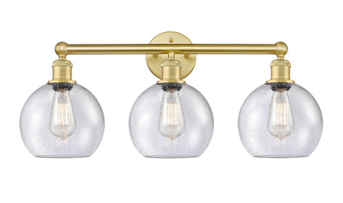 INNOVATIONS 616-3W-SG-G124-8 Athens 3 26 inch Bath Vanity Light Satin Gold