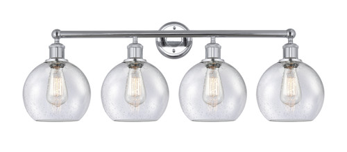 INNOVATIONS 616-4W-PC-G124-8 Athens 4 35 inch Bath Vanity Light Polished Chrome