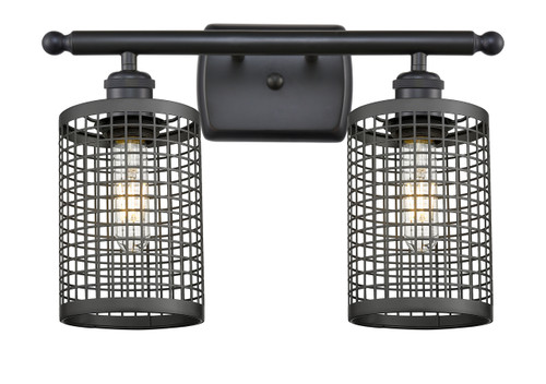INNOVATIONS 516-2W-BK-M18-BK Nestbrook 2 16 inch Bath Vanity Light Matte Black