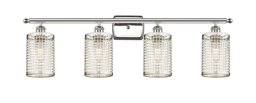 INNOVATIONS 516-4W-PN-M18-PN Nestbrook 4 36 inch Bath Vanity Light Polished Nickel