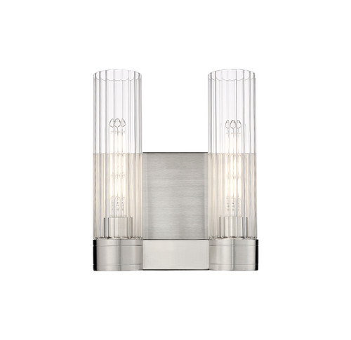 INNOVATIONS 429-2W-SN-G429-11CL Empire 2 10.5 inch Bath Vanity Light Satin Nickel