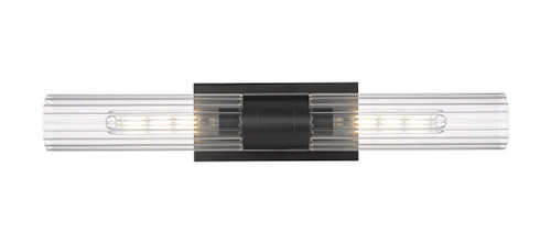 INNOVATIONS 429-2WL-BK-G429-11CL Empire 2 4.5 inch Bath Vanity Light Matte Black