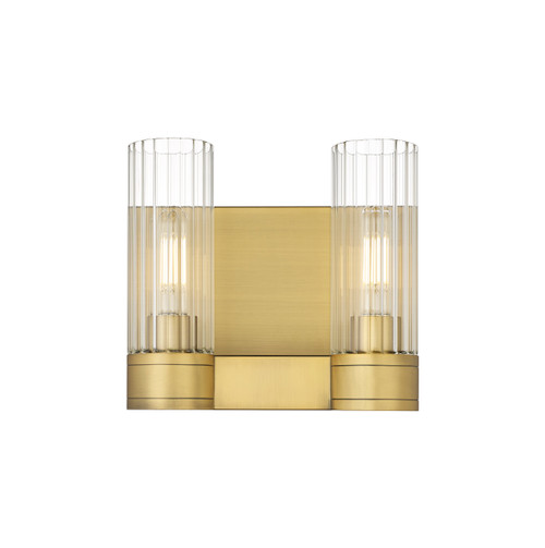 INNOVATIONS 429-2W-BB-G429-8CL Empire 2 10.5 inch Bath Vanity Light Brushed Brass