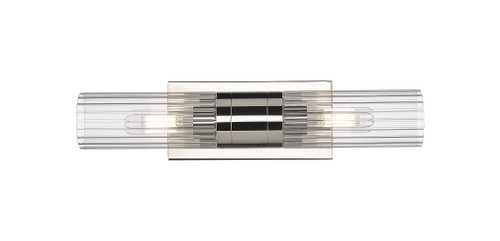 INNOVATIONS 429-2WL-PN-G429-8CL Empire 2 4.5 inch Bath Vanity Light Polished Nickel