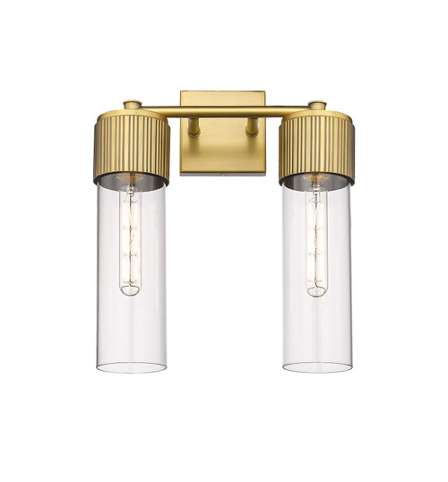 INNOVATIONS 428-2W-BK-G428-12CL Bolivar 2 14 inch Bath Vanity Light Matte Black