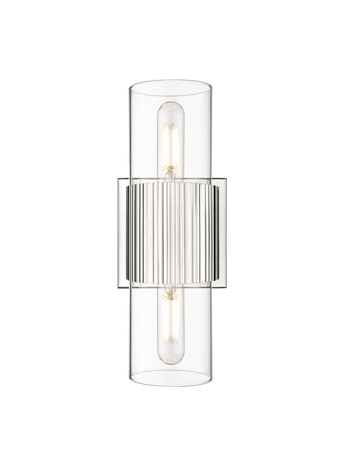 INNOVATIONS 428-2WL-PN-G428-7CL Bolivar 2 5 inch Bath Vanity Light Polished Nickel