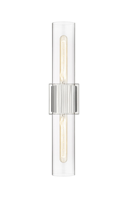 INNOVATIONS 428-2WL-PN-G428-12CL Bolivar 2 5 inch Bath Vanity Light Polished Nickel INNOVATIONS 428-2WL-PN-G428-12CL Bolivar 2 5 inch Bath Vanity Light Polished Nickel