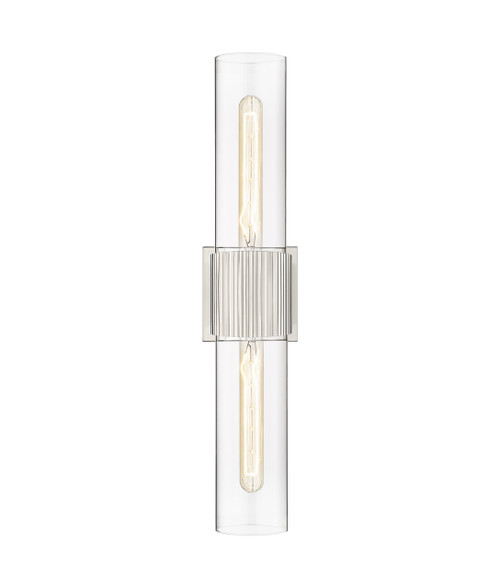INNOVATIONS 428-2WL-SN-G428-12CL Bolivar 2 5 inch Bath Vanity Light Satin Nickel