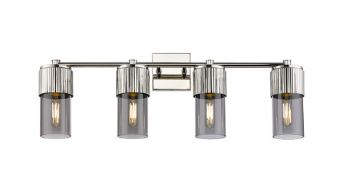 INNOVATIONS 428-4W-PN-G428-7SM Bolivar 4 31 inch Bath Vanity Light Polished Nickel