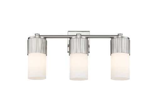 INNOVATIONS 428-3W-SN-G428-7WH Bolivar 3 20.5 inch Bath Vanity Light Satin Nickel