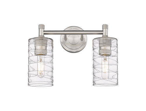 INNOVATIONS 434-2W-SN-G434-7DE Crown Point 2 13.875 inch Bath Vanity Light Satin Nickel