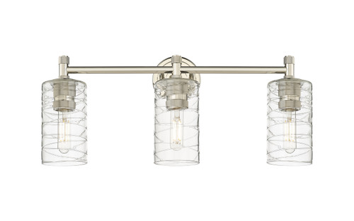 INNOVATIONS 434-3W-PN-G434-7DE Crown Point 3 23.875 inch Bath Vanity Light Polished Nickel