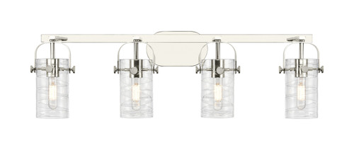 INNOVATIONS 423-4W-PN-G423-7DE Pilaster II Cylinder 4 35 inch Bath Vanity Light Polished Nickel