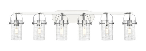 INNOVATIONS 423-6W-PC-G423-7DE Pilaster II Cylinder 6 44 inch Bath Vanity Light Polished Chrome