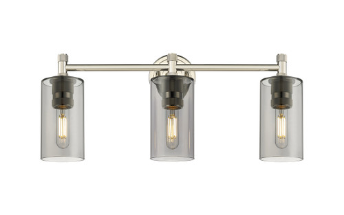 INNOVATIONS 434-3W-PN-G434-7SM Crown Point 3 23.875 inch Bath Vanity Light Polished Nickel