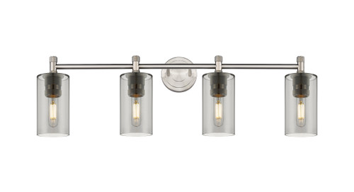 INNOVATIONS 434-4W-SN-G434-7SM Crown Point 4 33.875 inch Bath Vanity Light Satin Nickel