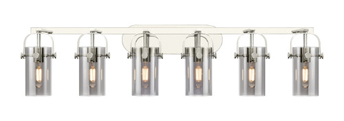 INNOVATIONS 423-6W-PN-G423-7SM Pilaster II Cylinder 6 44 inch Bath Vanity Light Polished Nickel