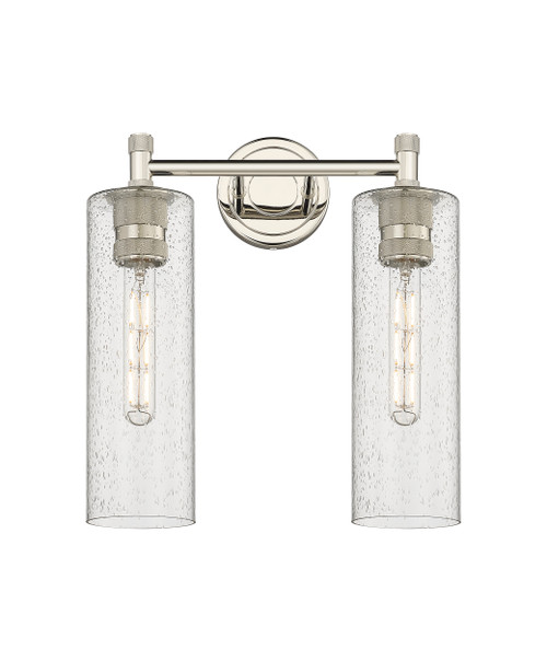 INNOVATIONS 434-2W-PN-G434-12SDY Crown Point 2 13.875 inch Bath Vanity Light Polished Nickel