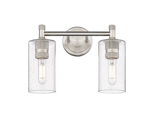 INNOVATIONS 434-2W-SN-G434-7SDY Crown Point 2 13.875 inch Bath Vanity Light Satin Nickel