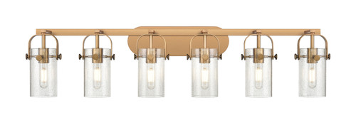 INNOVATIONS 423-6W-BB-G423-7SDY Pilaster II Cylinder 6 44 inch Bath Vanity Light Brushed Brass