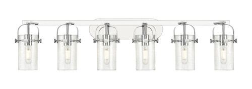 INNOVATIONS 423-6W-PC-G423-7SDY Pilaster II Cylinder 6 44 inch Bath Vanity Light Polished Chrome