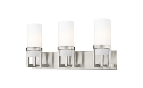 INNOVATIONS 426-3W-SN-G426-8WH Utopia 3 4.75 inch Bath Vanity Light Satin Nickel