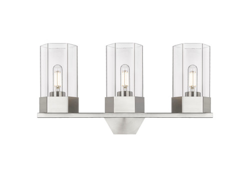 INNOVATIONS 427-3W-SN-G427-9CL Claverack 3 21.75 inch Bath Vanity Light Satin Nickel