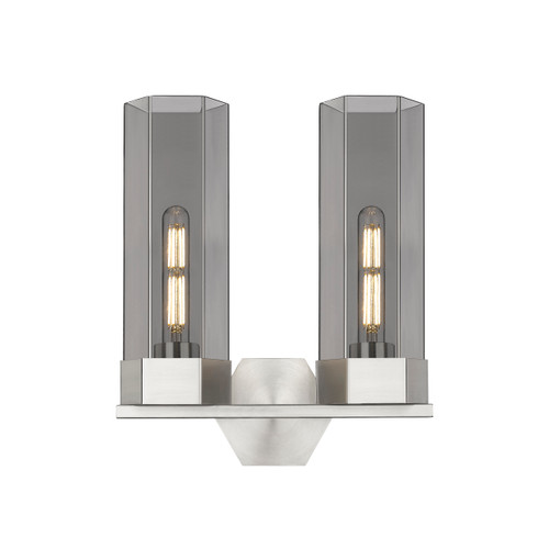 INNOVATIONS 427-2W-SN-G427-14SM Claverack 2 13 inch Bath Vanity Light Satin Nickel
