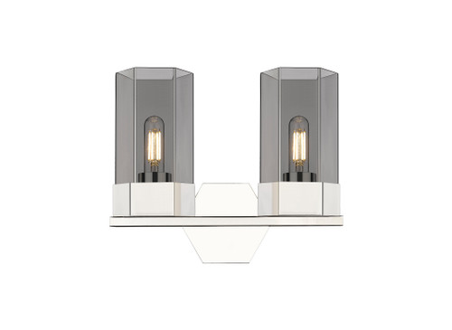 INNOVATIONS 427-2W-PN-G427-9SM Claverack 2 13 inch Bath Vanity Light Polished Nickel