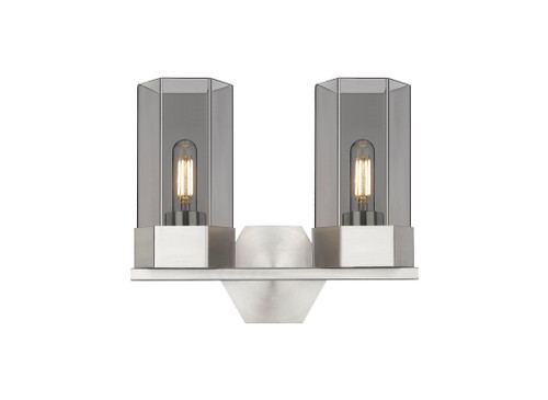 INNOVATIONS 427-2W-SN-G427-9SM Claverack 2 13 inch Bath Vanity Light Satin Nickel