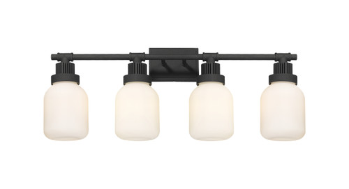 INNOVATIONS 472-4W-TBK-G472-6WH Somers 4 33.25 inch Bath Vanity Light Textured Black