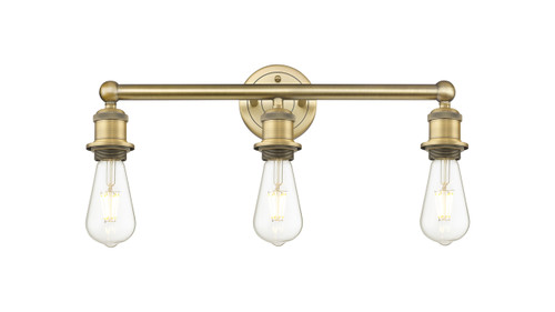 INNOVATIONS 616-3W-BB Edison 3 18 inch Bath Vanity Light Brushed Brass