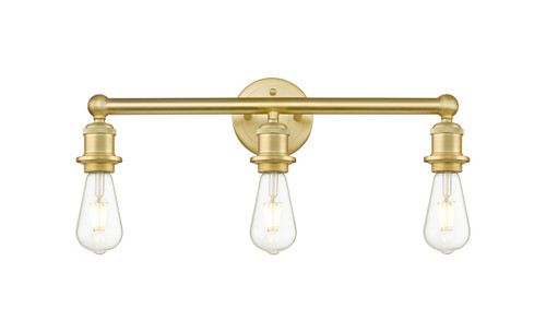 INNOVATIONS 616-3W-SG Edison 3 18 inch Bath Vanity Light Satin Gold