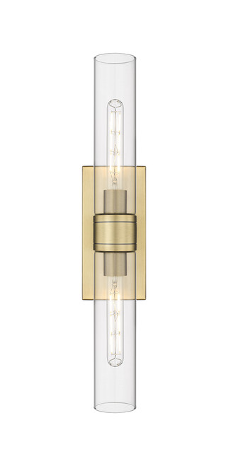 INNOVATIONS 617-2W-BB-G617-11CL Boreas 2 24 inch Bath Vanity Light Brushed Brass