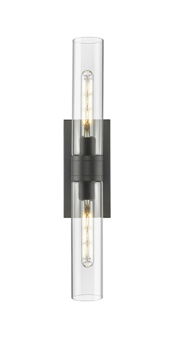 INNOVATIONS 617-2W-BK-G617-11CL Boreas 2 24 inch Bath Vanity Light Matte Black