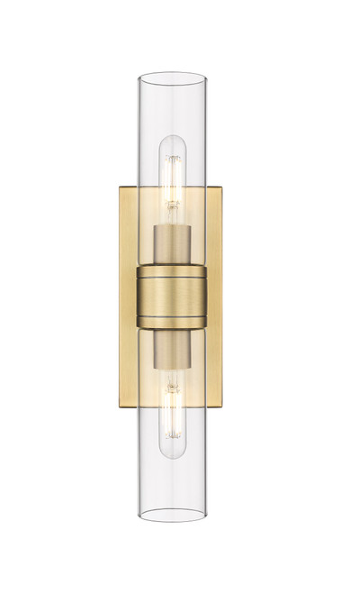 INNOVATIONS 617-2W-BB-G617-8CL Boreas 2 18 inch Bath Vanity Light Brushed Brass
