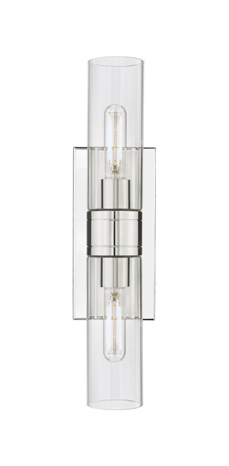 INNOVATIONS 617-2W-PN-G617-8CL Boreas 2 18 inch Bath Vanity Light Polished Nickel