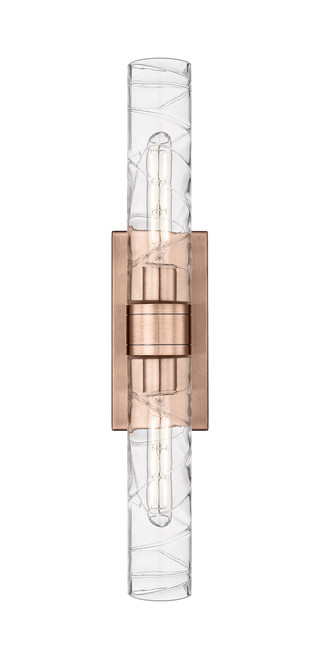 INNOVATIONS 617-2W-AC-G617-11DE Boreas 2 24 inch Bath Vanity Light Antique Copper