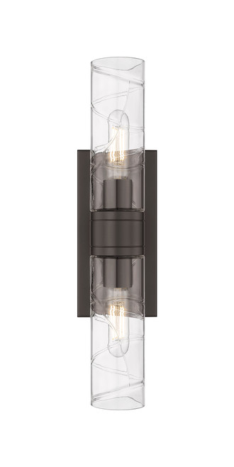 INNOVATIONS 617-2W-OB-G617-8DE Boreas 2 18 inch Bath Vanity Light Oil Rubbed Bronze