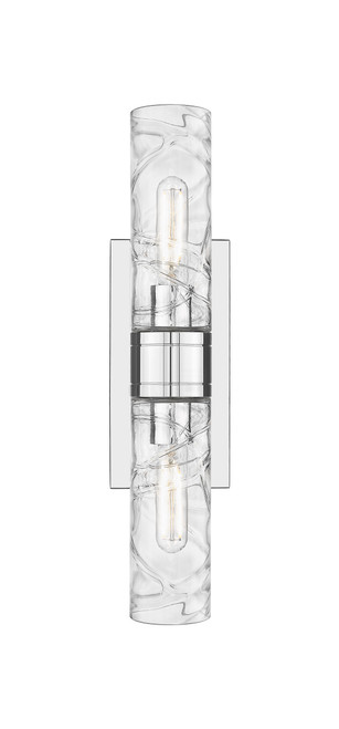 INNOVATIONS 617-2W-PC-G617-8DE Boreas 2 18 inch Bath Vanity Light Polished Chrome